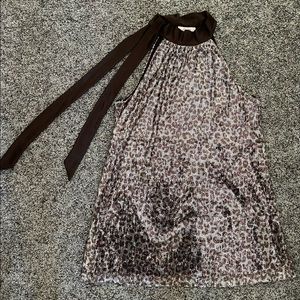 Candie’s Sequined Leopard Print Top